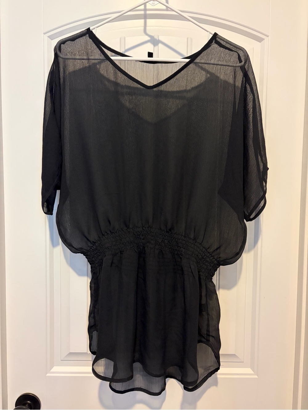 Express Sheer Tunic Blouse